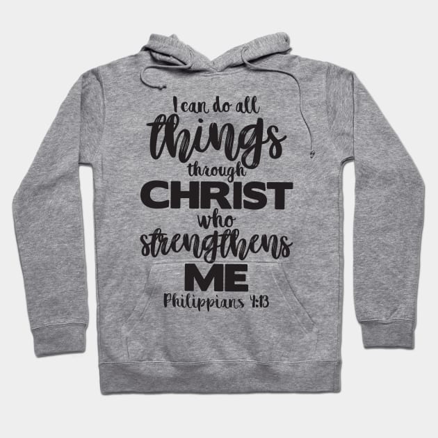 Philippians 4:13 Hoodie by Plushism